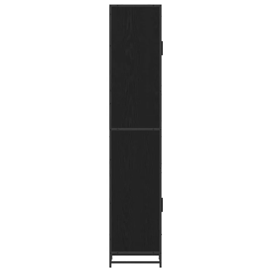 Ensemble de mobilier de salle de bain avec étagère Chêne noir - 6