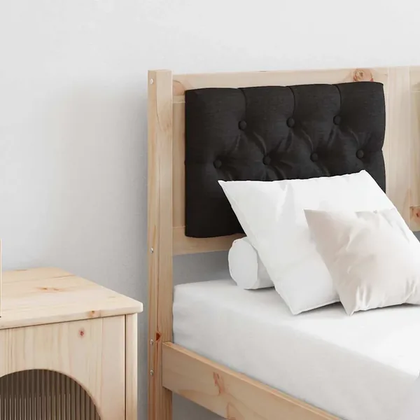 Tête de lit Autre Marron et noir 120 cm Bois massif en pin