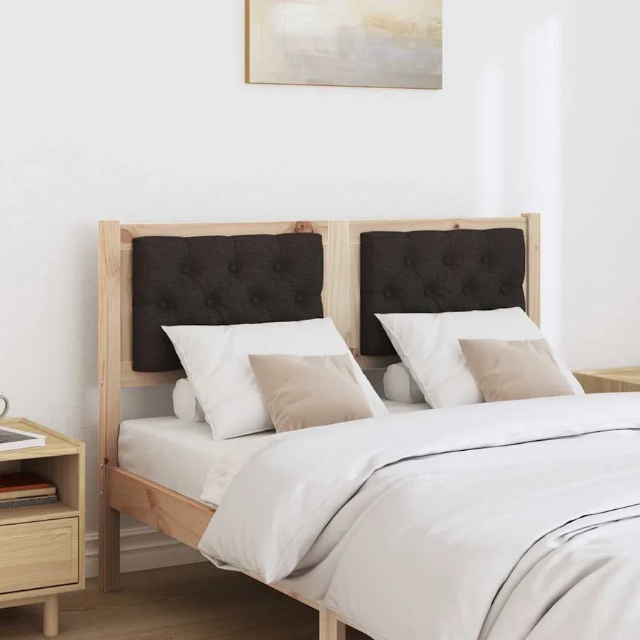 Tête de lit Autre Marron et noir 120 cm Bois massif en pin - 3