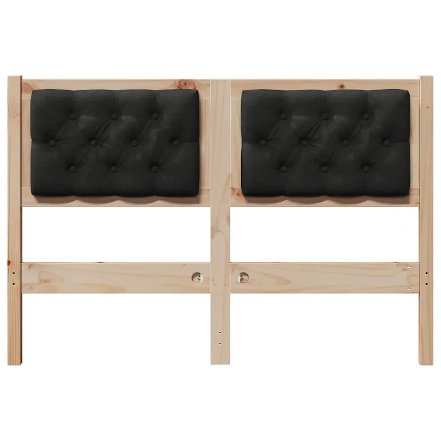 Tête de lit Autre Marron et noir 120 cm Bois massif en pin - 4