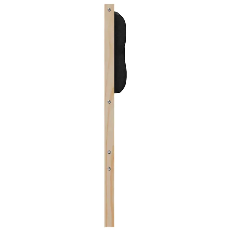 Tête de lit Autre Marron et noir 120 cm Bois massif en pin - 5