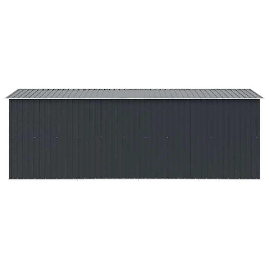 Abri de jardin 257x489x181 cm Métal Anthracite - 6