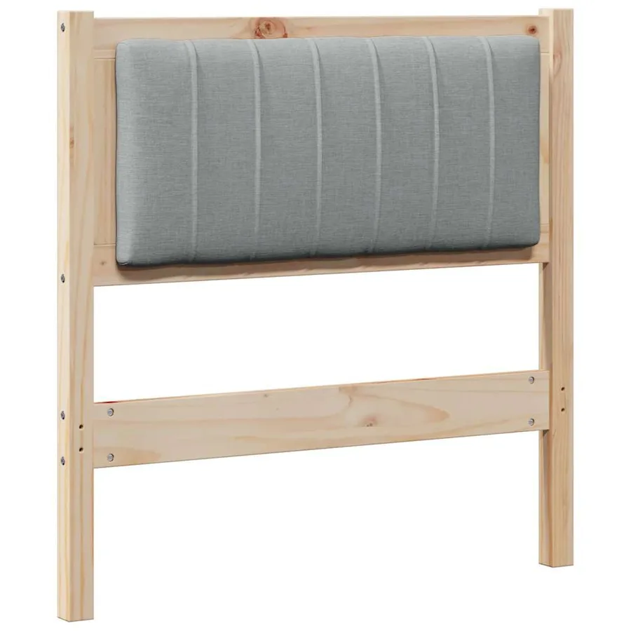 Tête de lit capitonnée avec tête de lit Marron 80 cm Pin massif - 2