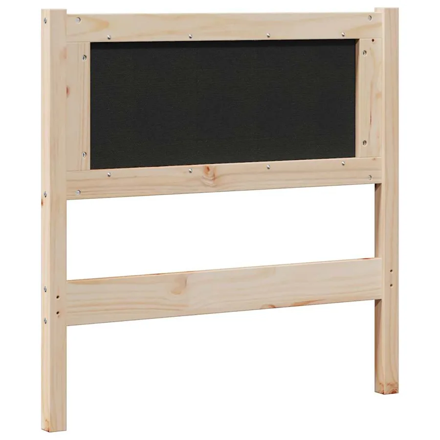 Tête de lit capitonnée avec tête de lit Marron 80 cm Pin massif - 6