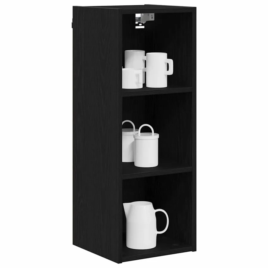Armoire suspendue avec stockage Chêne noir 30 x 29,5 x 80 cm - 3