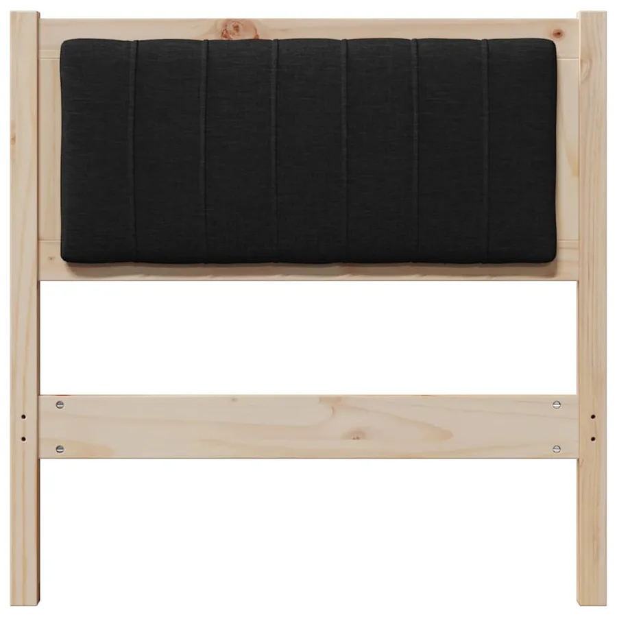 Tête de lit capitonnée avec tête de lit Marron 75 cm Pin massif - 4