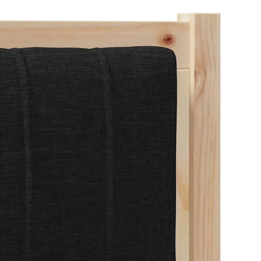 Tête de lit capitonnée avec tête de lit Marron 75 cm Pin massif - 7