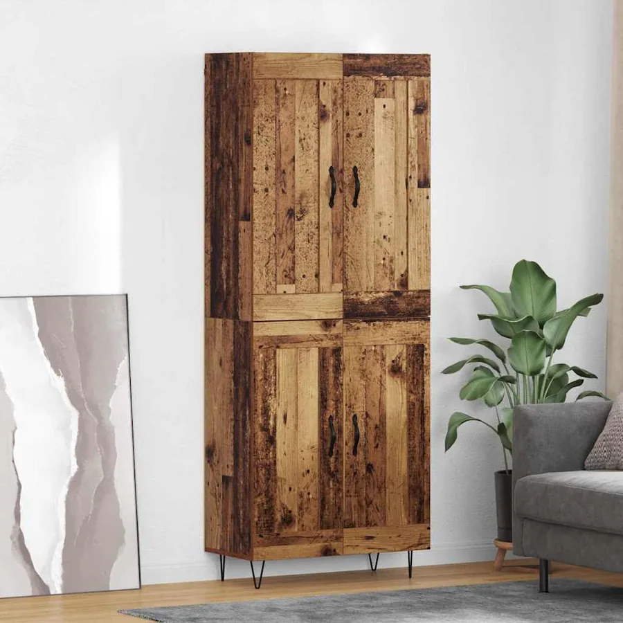 Haut Armoire Bois Ancien 69,5 x 34 x 180 cm Bois d'ingénierie