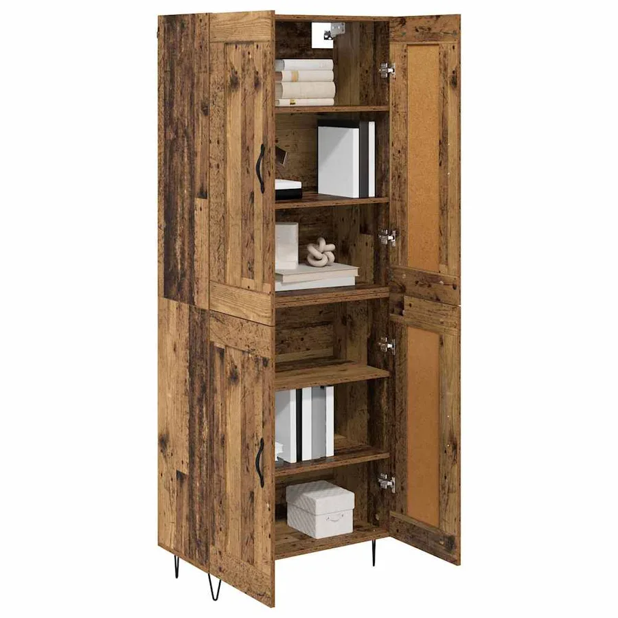 Haut Armoire Bois Ancien 69,5 x 34 x 180 cm Bois d'ingénierie - 3