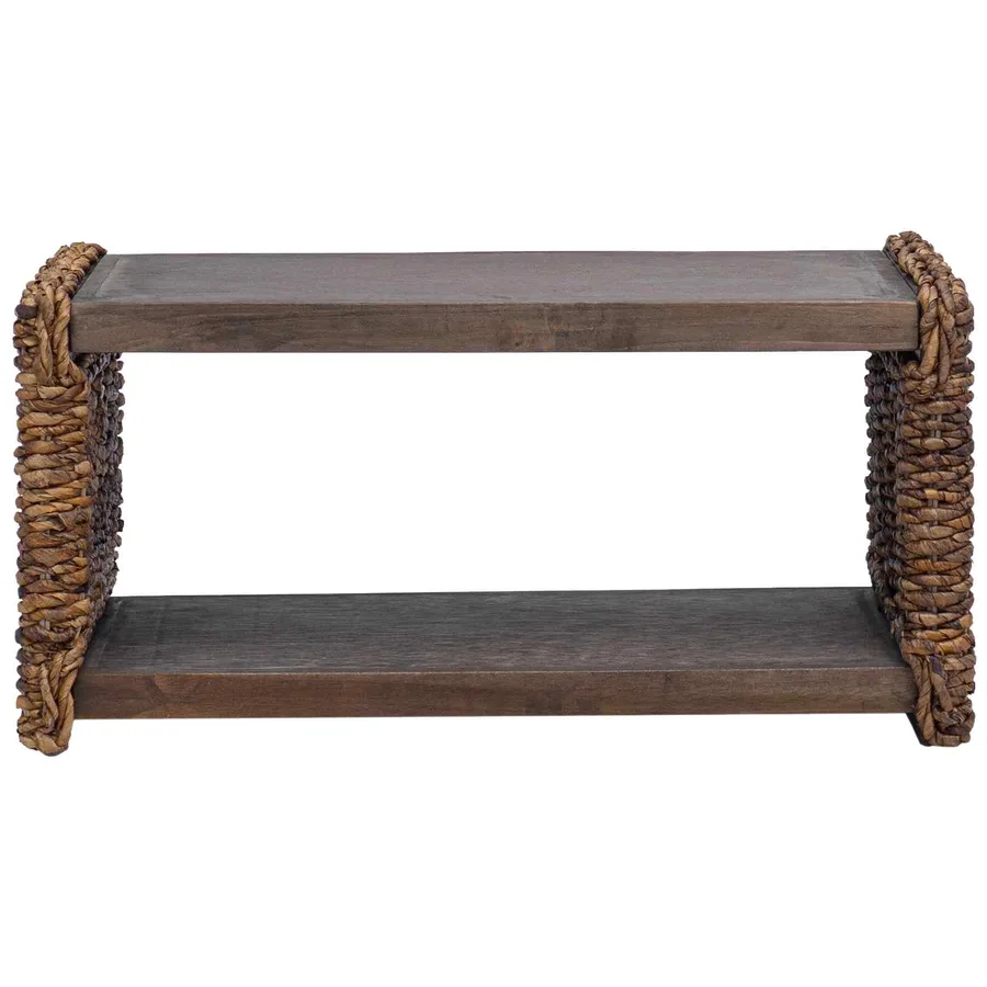 Table basse Naturel 70 x 35 x 35 cm Bois de Mahogany Massif - 4