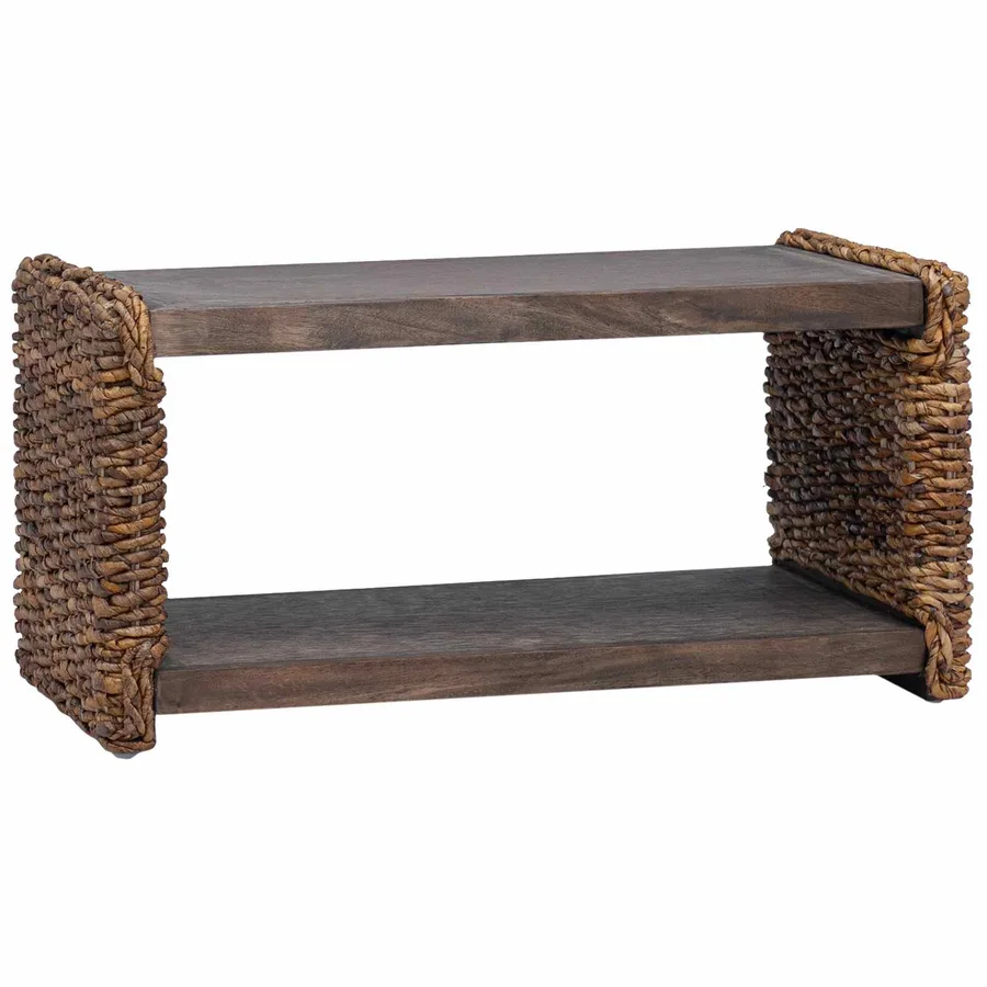Table basse Naturel 70 x 35 x 35 cm Bois de Mahogany Massif - 6