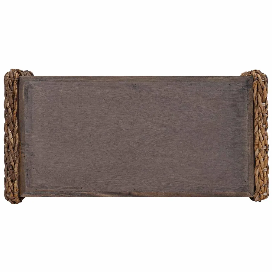 Table basse Naturel 70 x 35 x 35 cm Bois de Mahogany Massif - 7