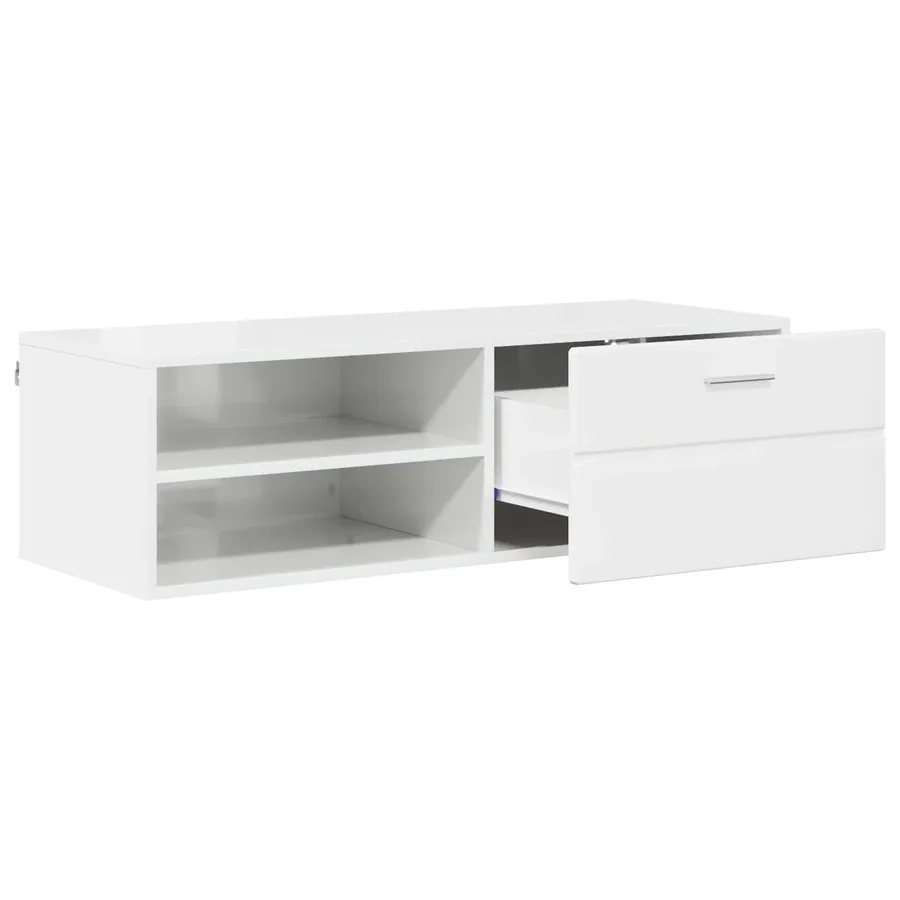 Cabinet en Bois Gris béton 100,5 x 39 x 30 cm Bois d'ingénierie - 5