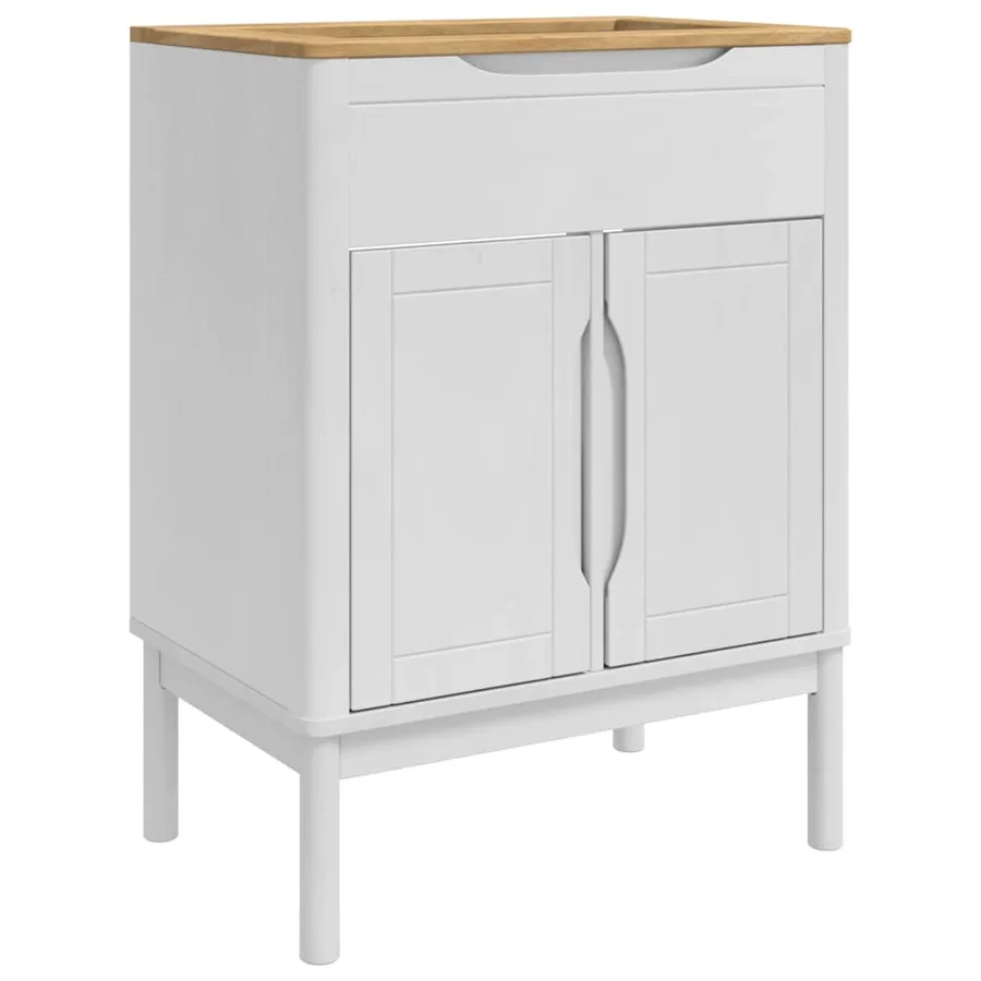 Ensemble de mobilier de salle de bain FLORO 2 pcs Blanc - 5