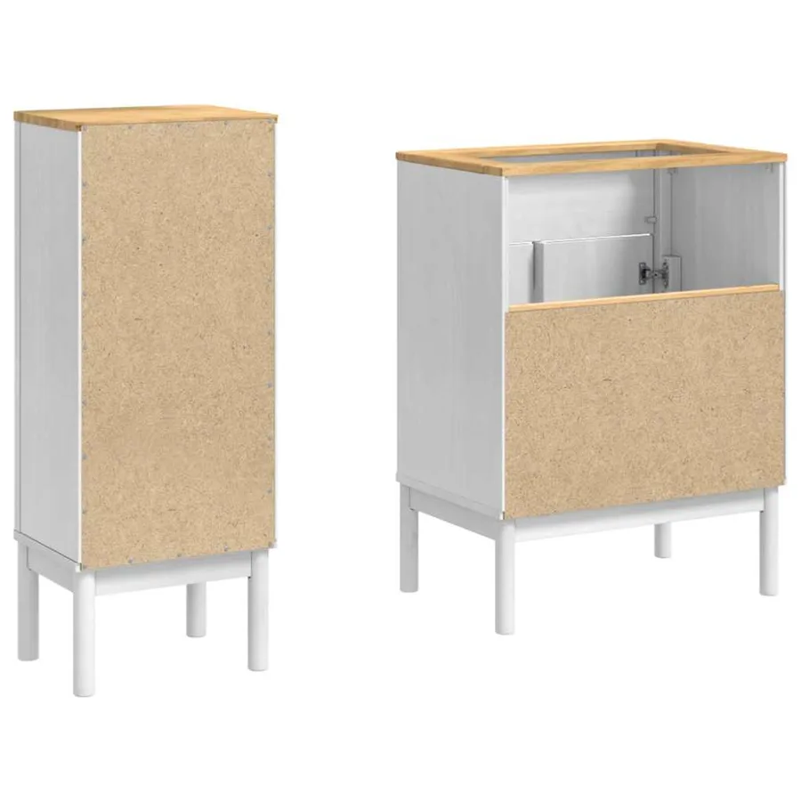 Ensemble de mobilier de salle de bain FLORO 2 pcs Blanc - 9