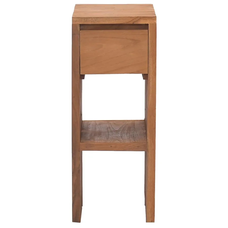 Table de chevet 20x35x50 cm Bois de teck solide - 2