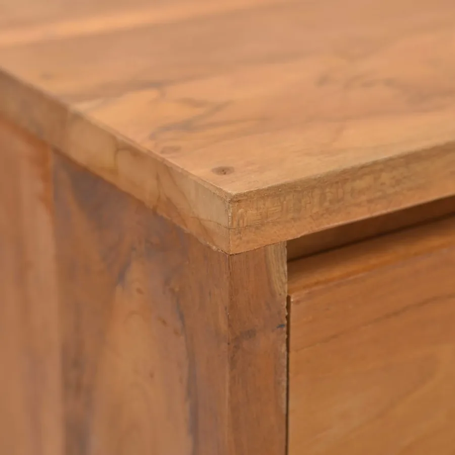 Table de chevet 20x35x50 cm Bois de teck solide - 7