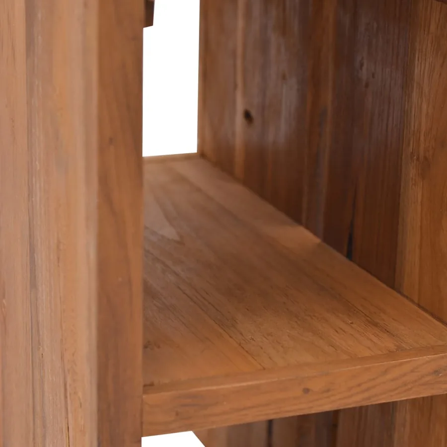 Table de chevet 20x35x50 cm Bois de teck solide - 8