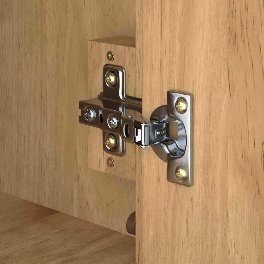 Meuble sous Lavabo de Salle de Bain FLORO Cire marron - 10