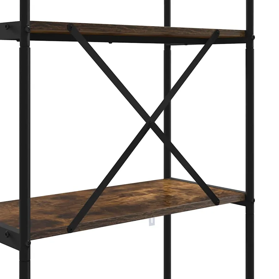 Étagère Chêne fumé 80 x 30 x 183 cm Bois d'ingénierie - 9