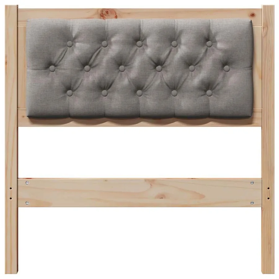 Tête de lit Autre Marron et taupe 80 cm Bois massif en pin - 4