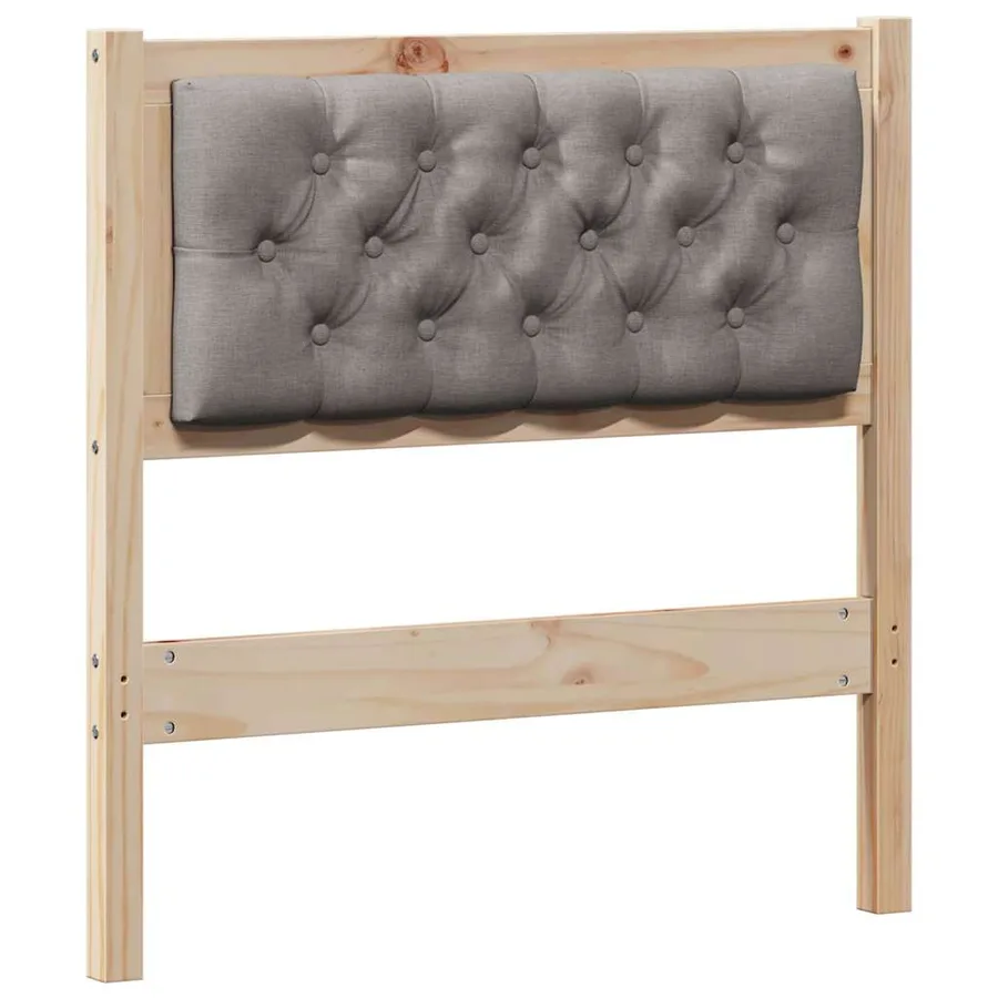Tête de lit Autre Marron et taupe 75 cm Bois massif en pin - 2