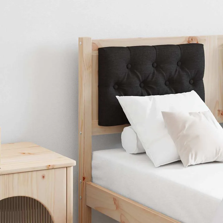 Tête de lit Autre Marron et noir 135 cm Bois massif en pin