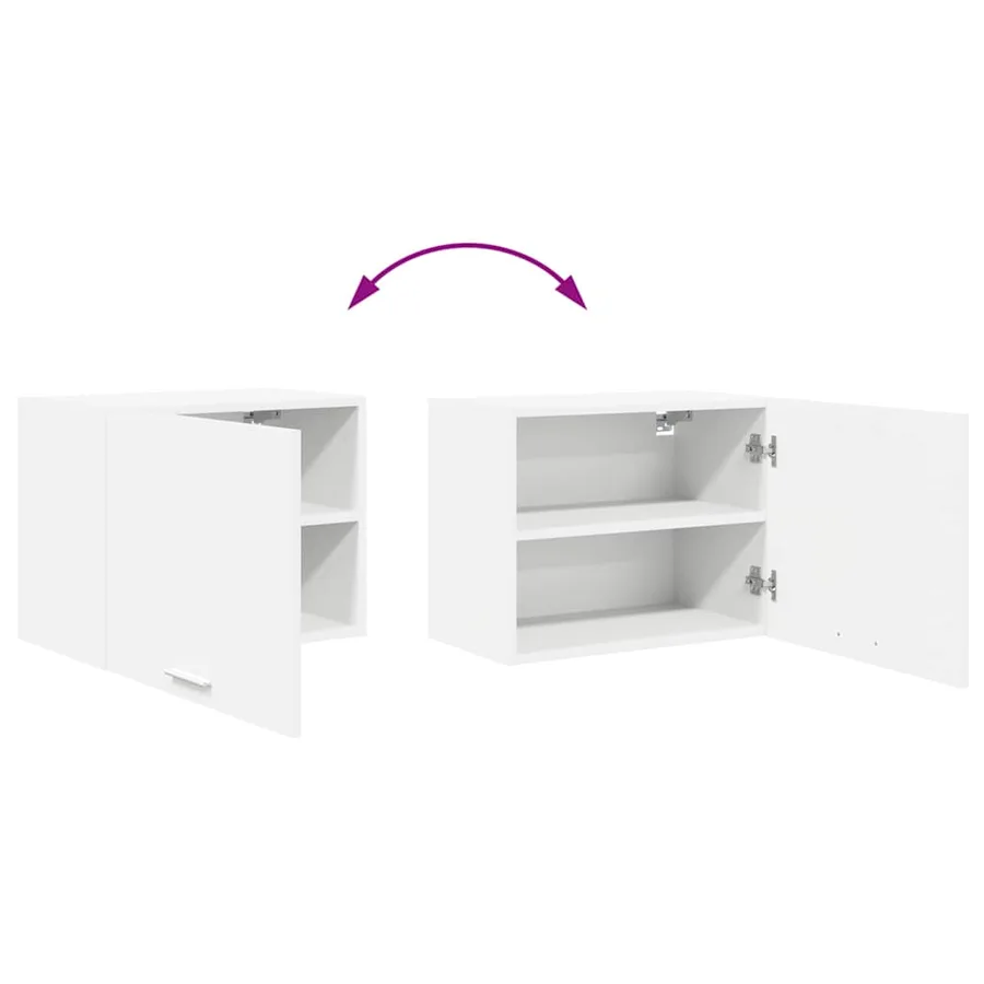 Armoire suspendue 2 pcs Blanc 50 x 31 x 40 cm Bois d'ingénierie - 12