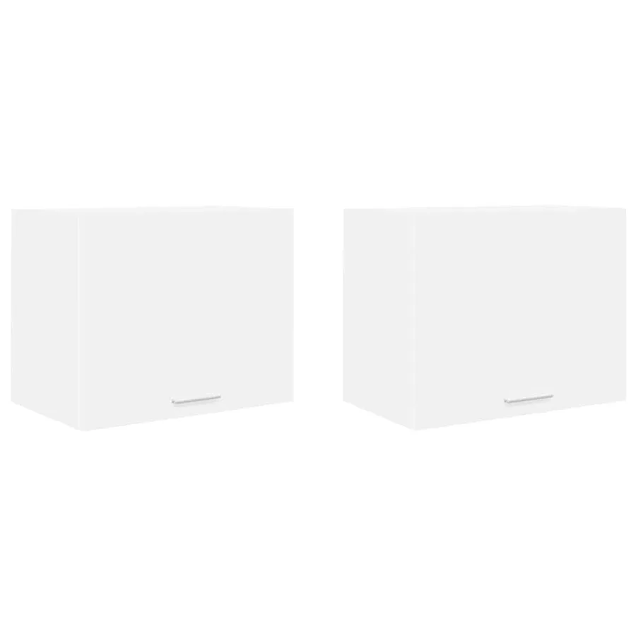 Armoire suspendue 2 pcs Blanc 50 x 31 x 40 cm Bois d'ingénierie - 2