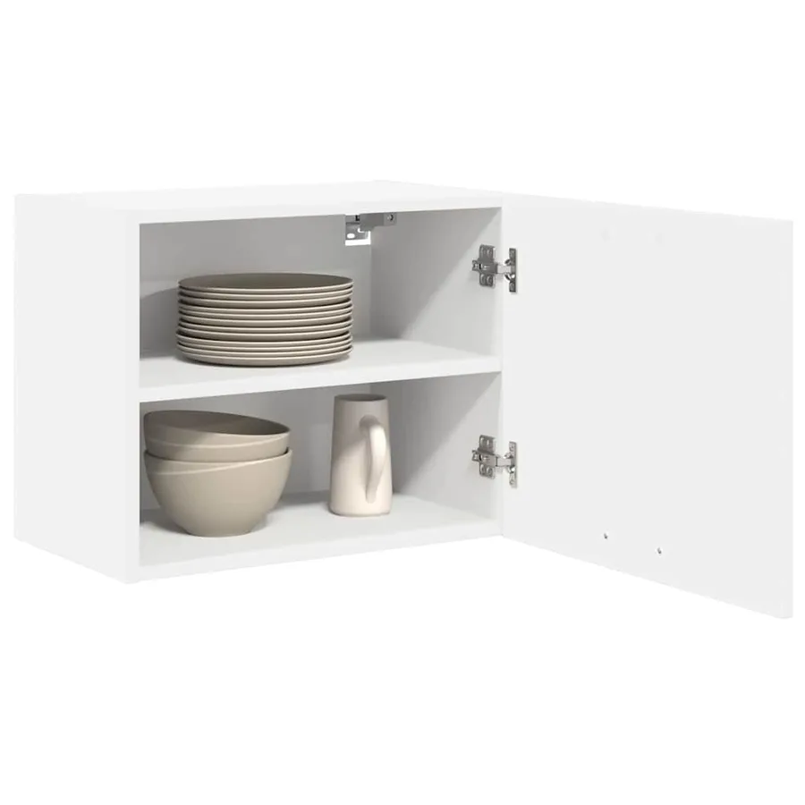 Armoire suspendue 2 pcs Blanc 50 x 31 x 40 cm Bois d'ingénierie - 3