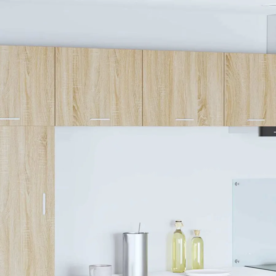 Armoire suspendue 2 pcs Chêne Sonoma et Blanc 50 x 31 x 40 cm