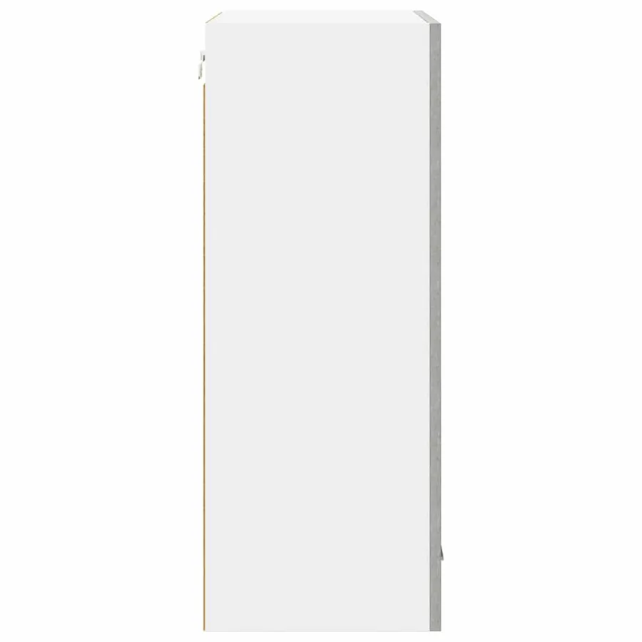 Armoire suspendue Gris béton et Blanc 50 x 31 x 80 cm - 7