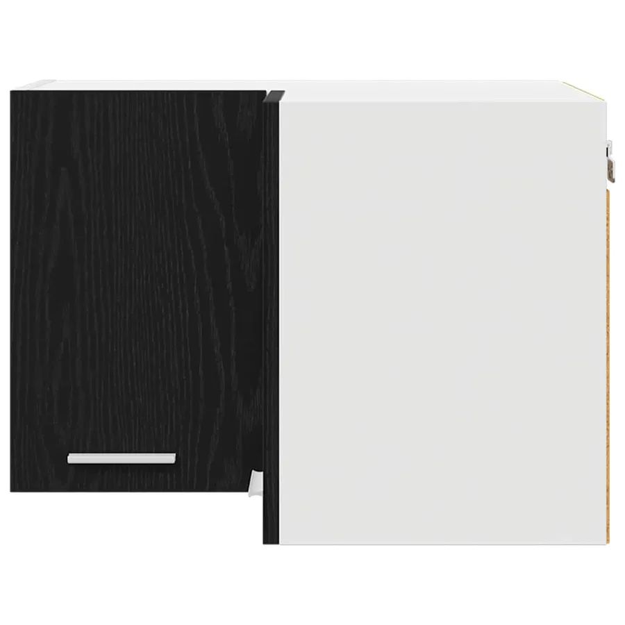Armoire suspendue Chêne noir et Blanc 57 x 57 x 40 cm - 6