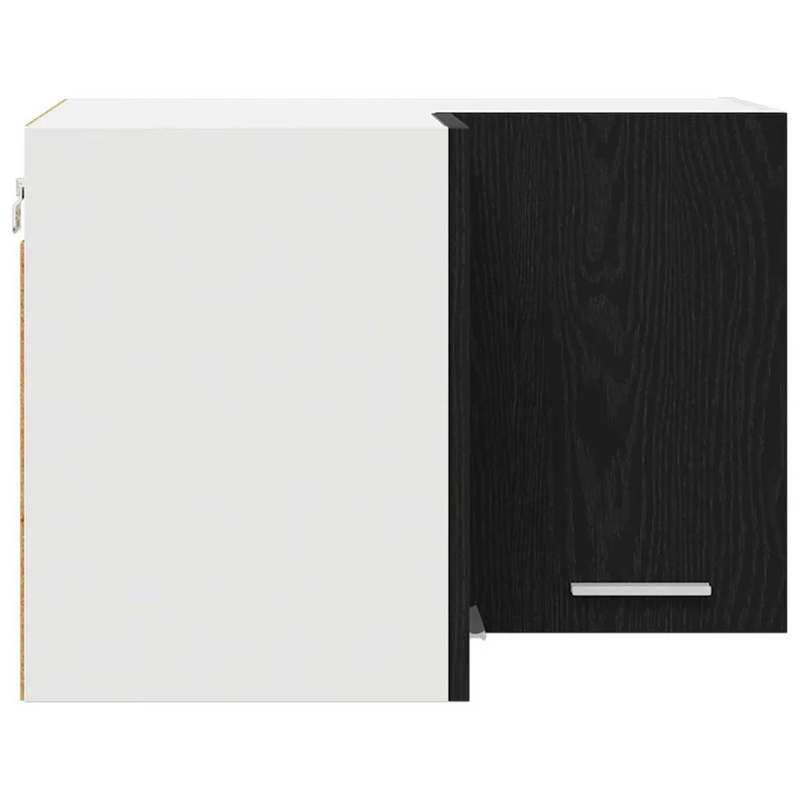 Armoire suspendue Chêne noir et Blanc 57 x 57 x 40 cm - 7