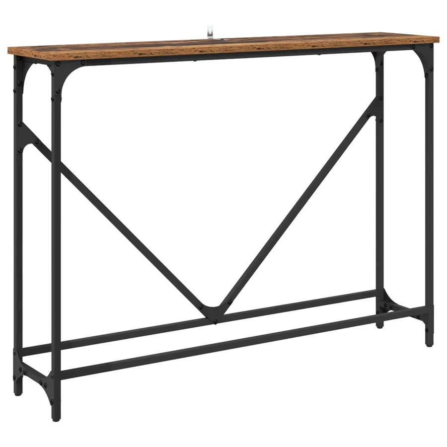 Table console Bois Ancien 102 x 23 x 75 cm Bois d'ingénierie - 2