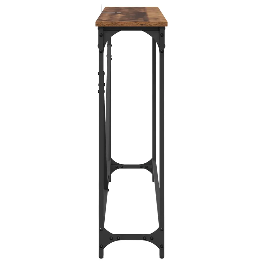Table console Bois Ancien 102 x 23 x 75 cm Bois d'ingénierie - 6