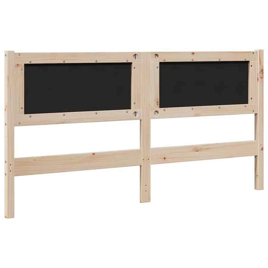 Tête de lit capitonnée Marron 160 cm Pin massif - 6