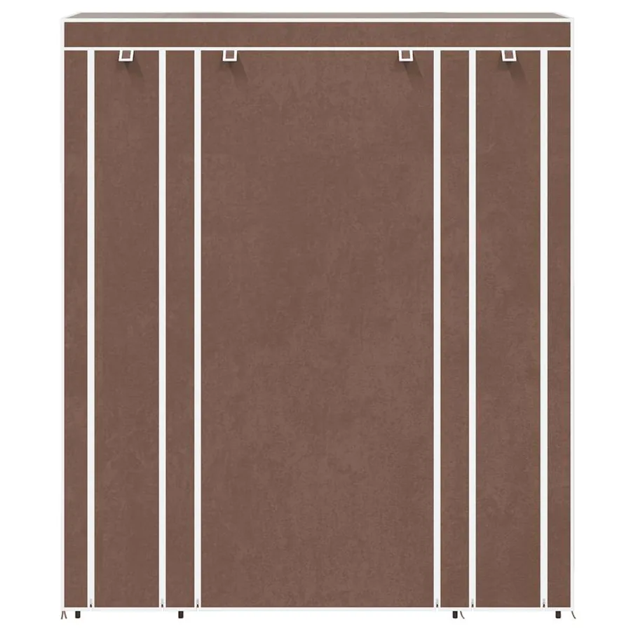 Armoire avec compartiments et tiges 45 x 150 x 176 cm Marron - 4