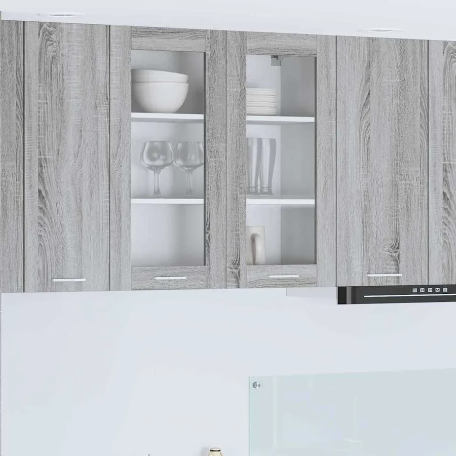 Armoire suspendue Gris Sonoma 80 x 31 x 80 cm Bois d'ingénierie