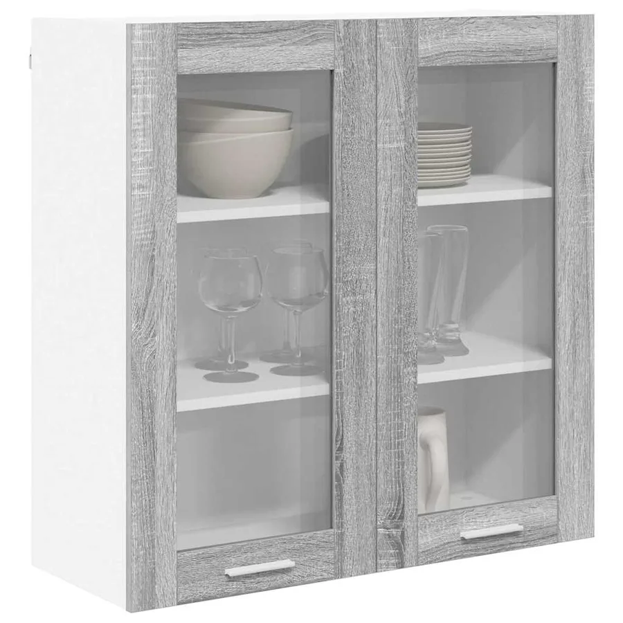 Armoire suspendue Gris Sonoma 80 x 31 x 80 cm Bois d'ingénierie - 3