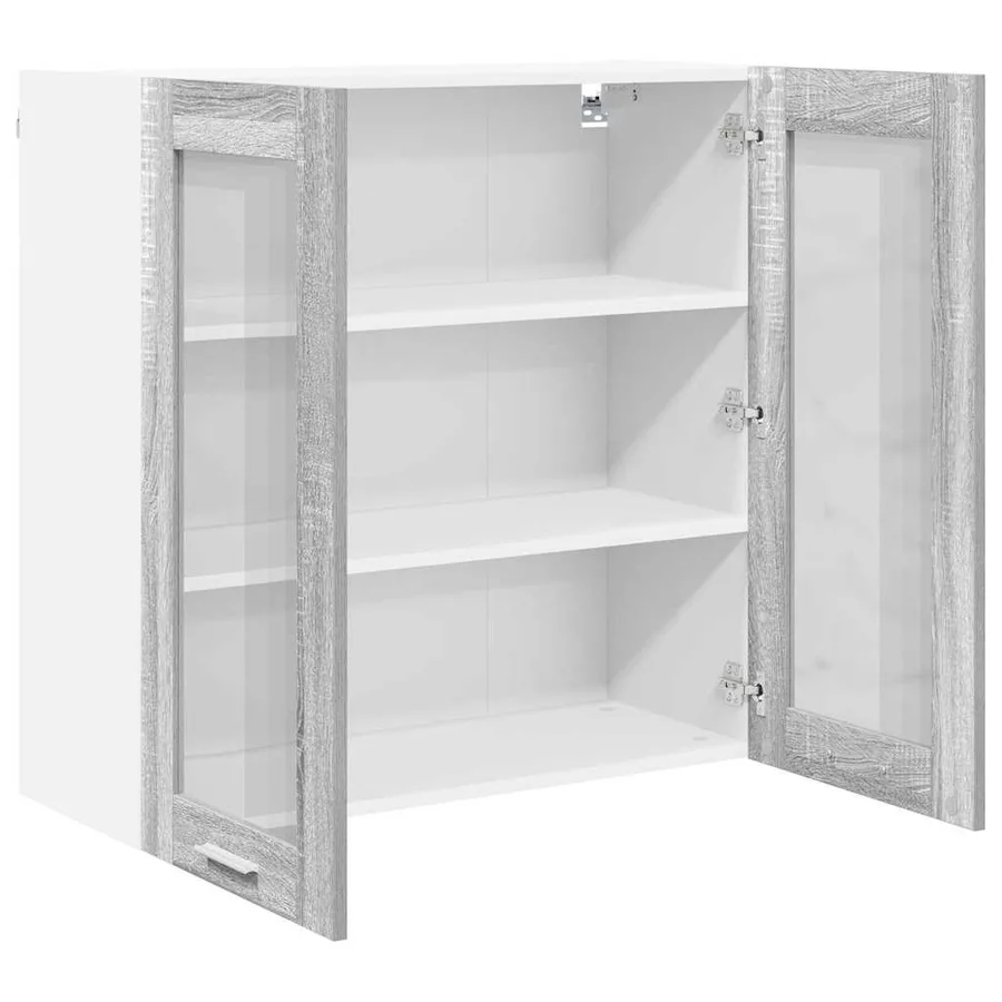 Armoire suspendue Gris Sonoma 80 x 31 x 80 cm Bois d'ingénierie - 5