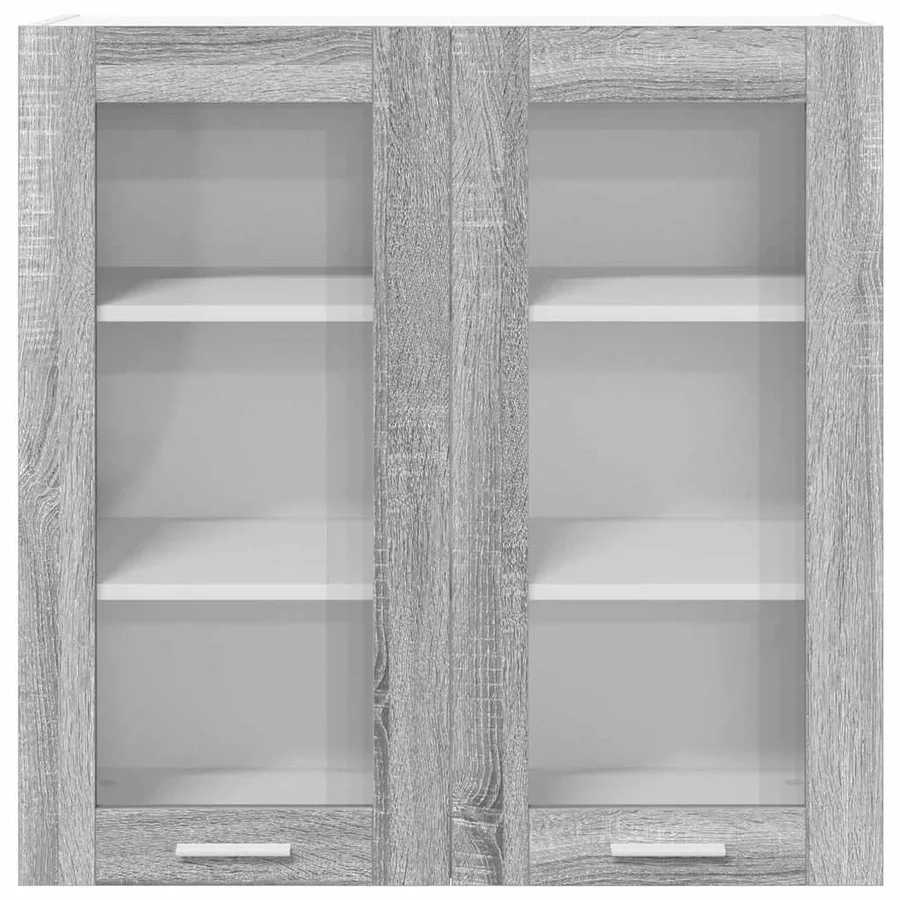 Armoire suspendue Gris Sonoma 80 x 31 x 80 cm Bois d'ingénierie - 6