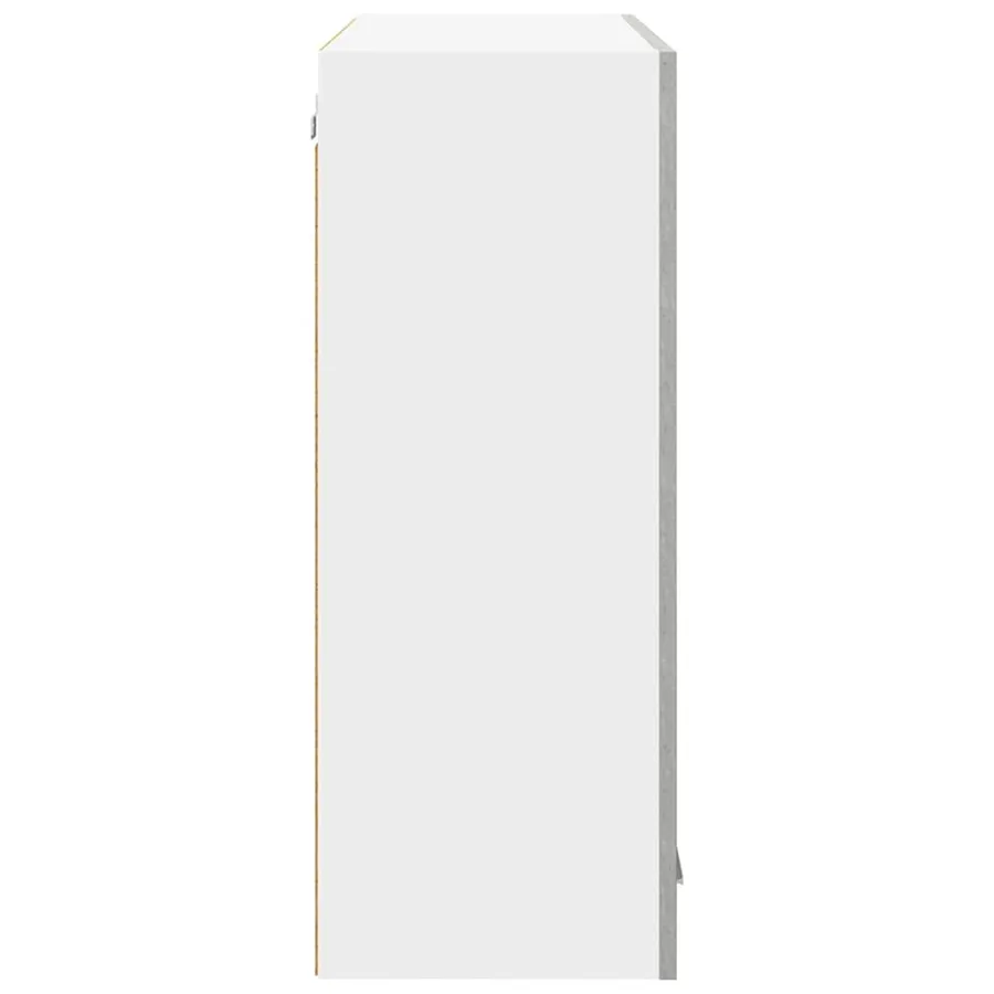 Armoire suspendue Gris béton 80 x 31 x 80 cm Bois d'ingénierie - 7