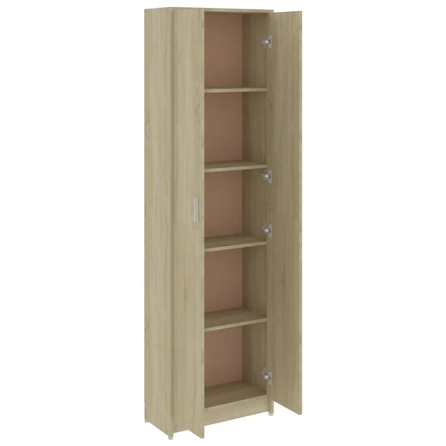 Garde-robe de couloir Chêne sonoma 55x25x189 cm Bois ingénierie - 6
