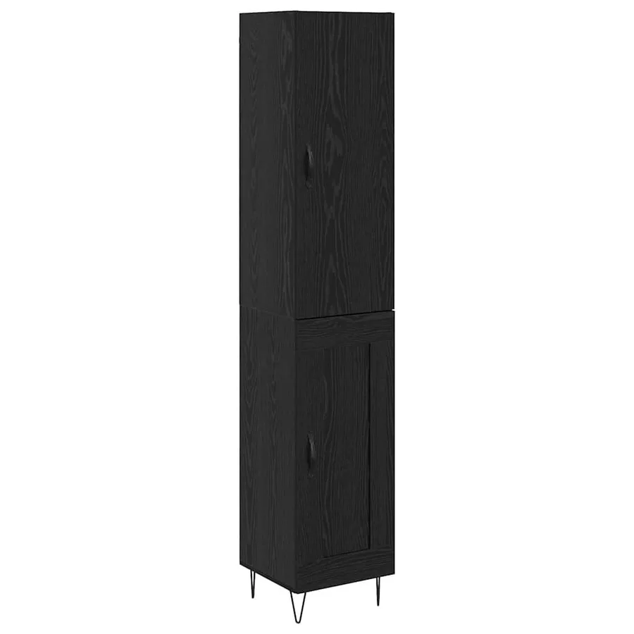 Haut Armoire Chêne noir 34,5 x 34 x 90 cm Bois d'ingénierie - 2