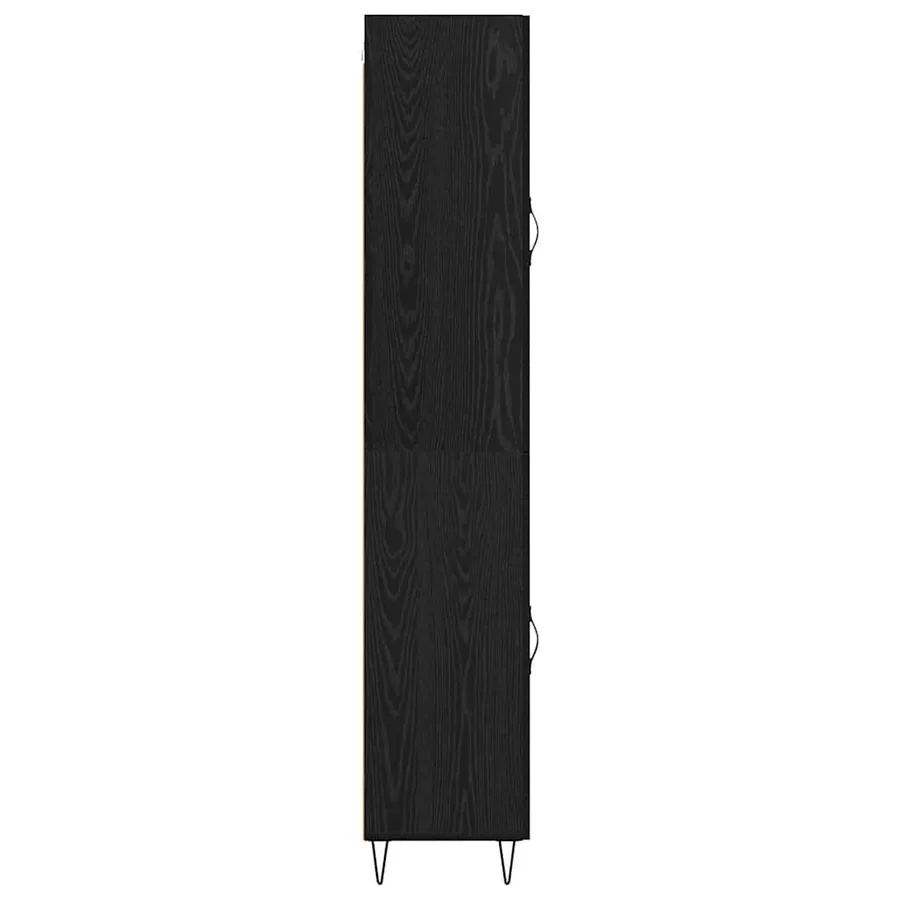 Haut Armoire Chêne noir 34,5 x 34 x 90 cm Bois d'ingénierie - 9