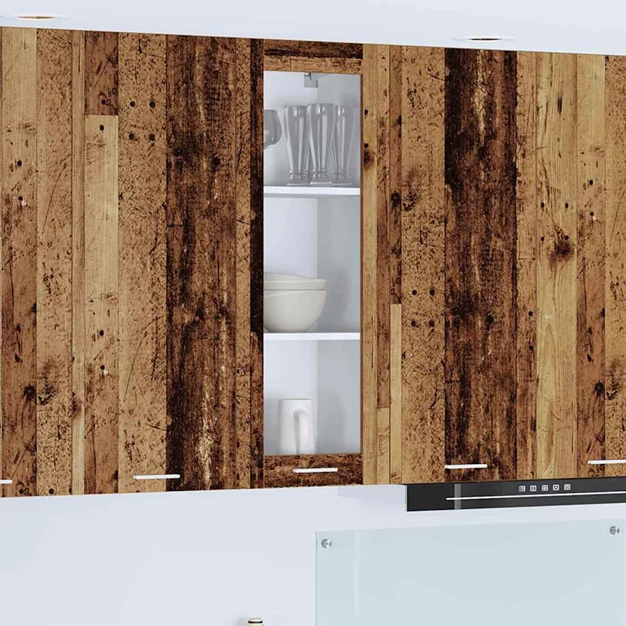 Armoire suspendue avec stockage Bois ancien 40 x 31 x 100 cm