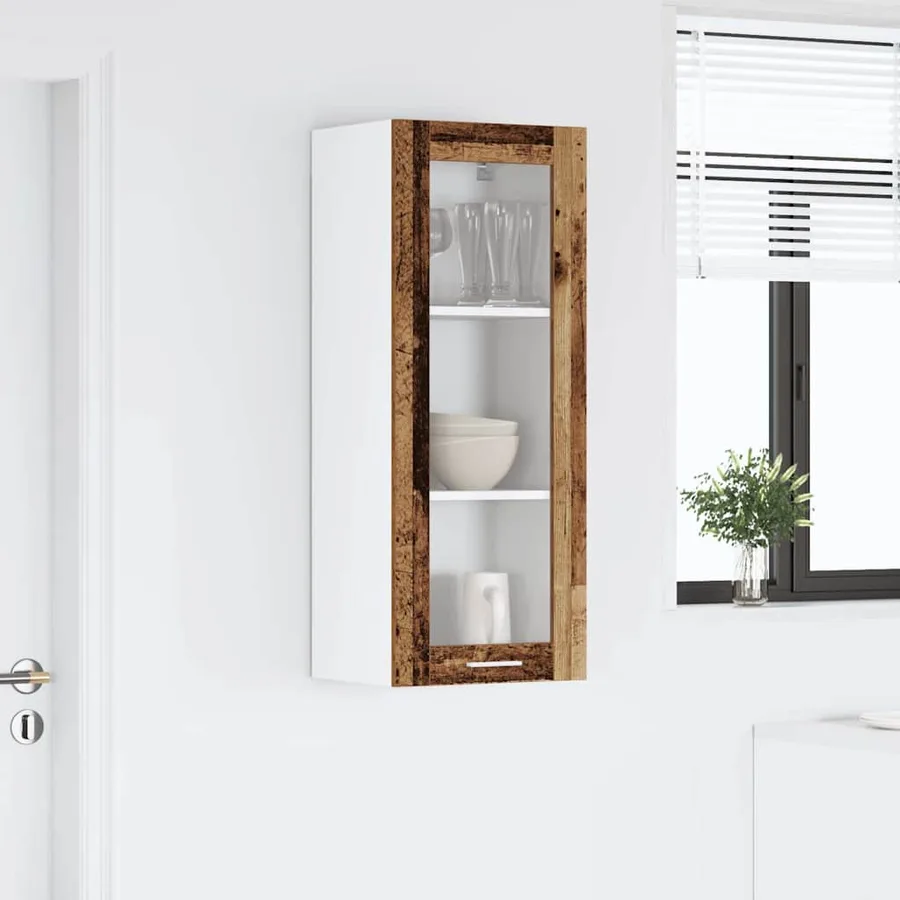 Armoire suspendue avec stockage Bois ancien 40 x 31 x 100 cm - 4
