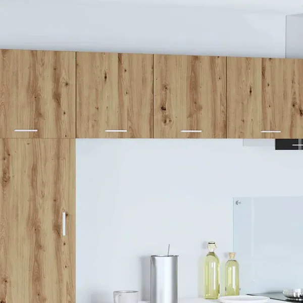 Armoire suspendue 2 pcs Chêne Artisan et Blanc 40 x 31 x 40 cm