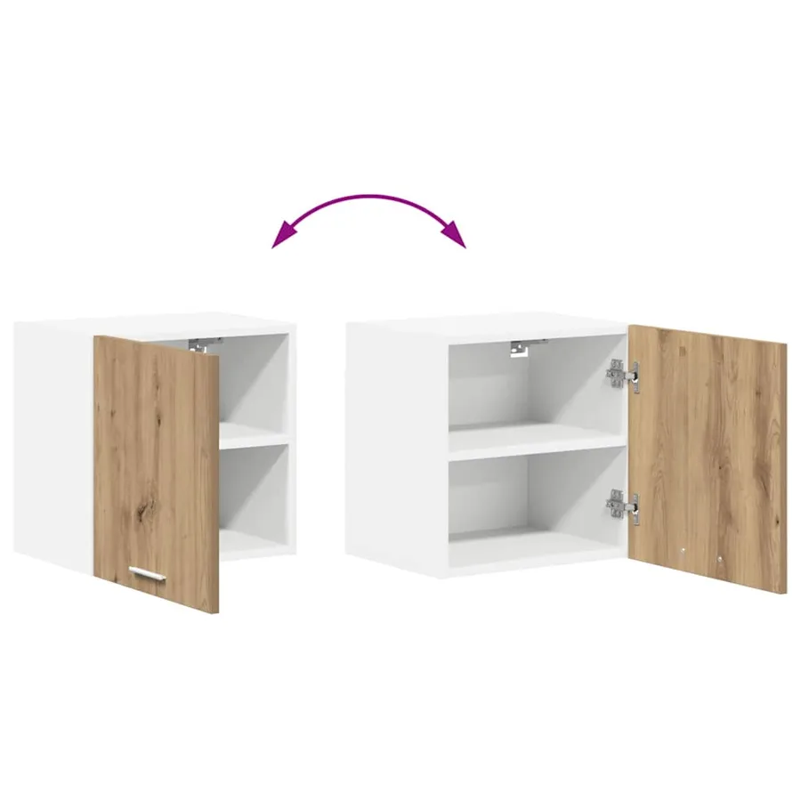 Armoire suspendue 2 pcs Chêne Artisan et Blanc 40 x 31 x 40 cm - 12